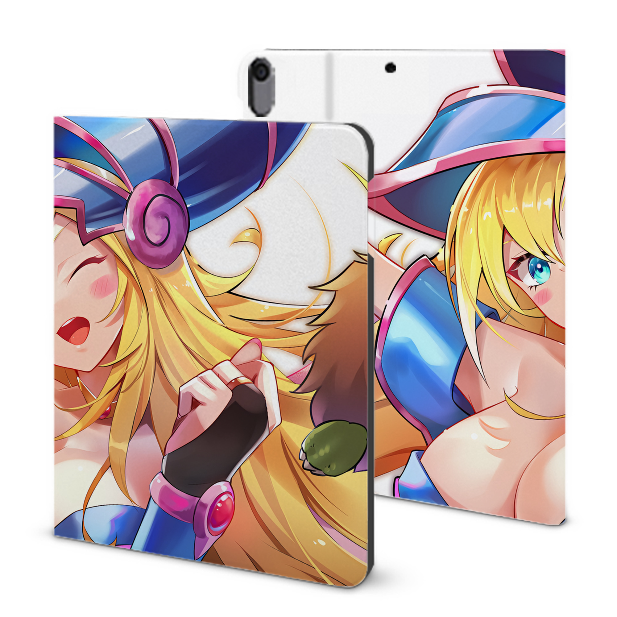 （画像用） 遊☆戯☆王 Yu-Gi-Oh! IPad ケース ブック型 PUレザー TPU 耐衝撃 軽量 薄型 ペン収納なし 全面保護 IPad 各モデル対応